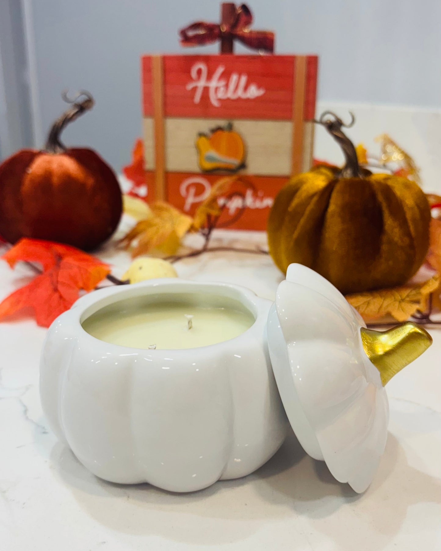 White Pumpkin Candle