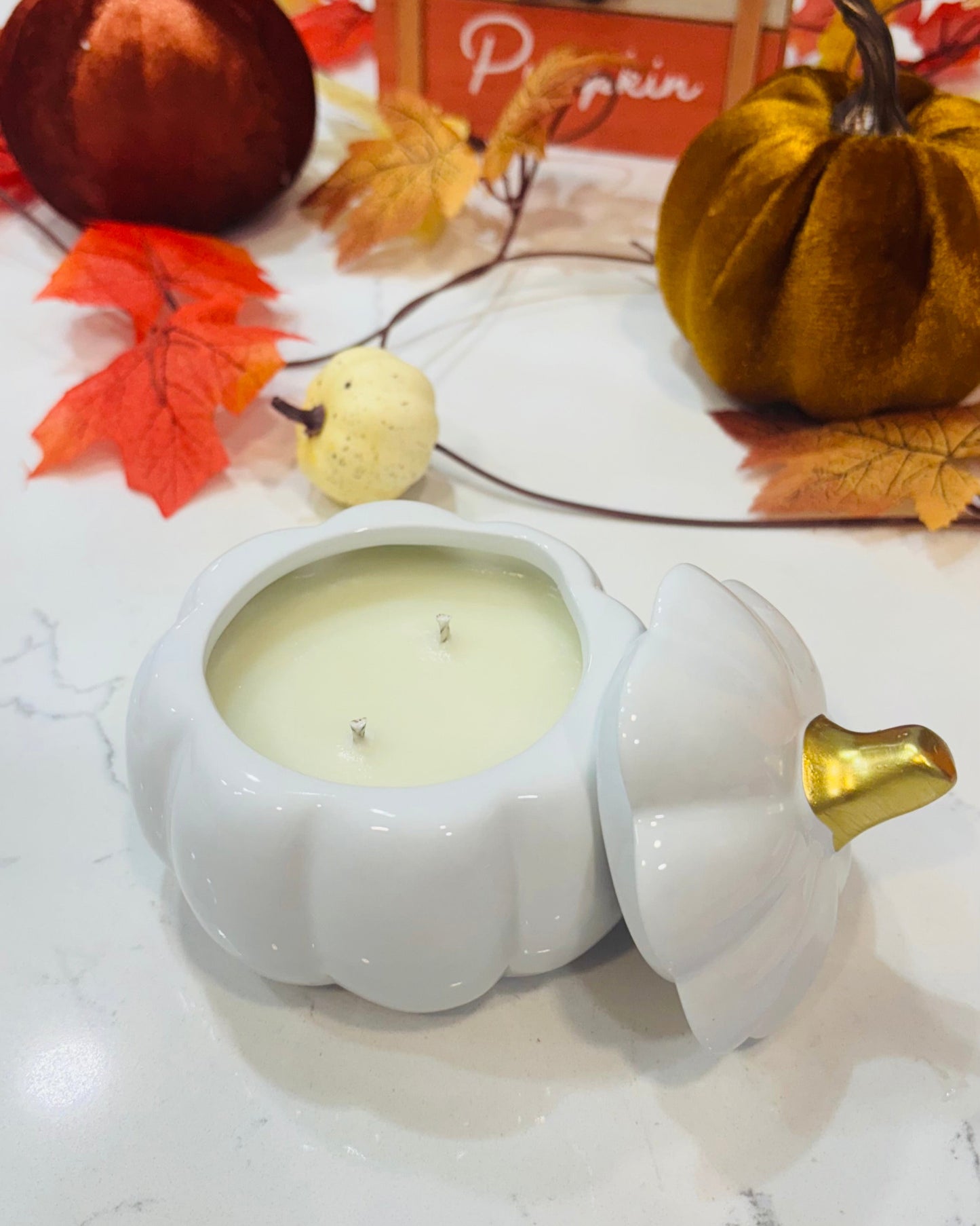 White Pumpkin Candle