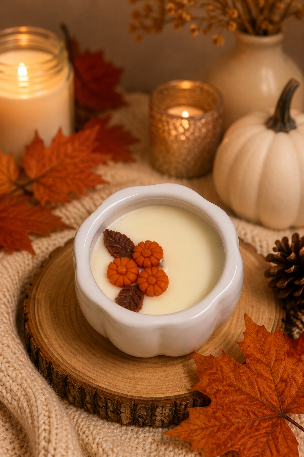 White Pumpkin Candle