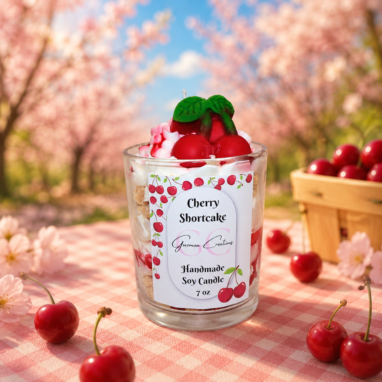 Cherry Shortcake Candle