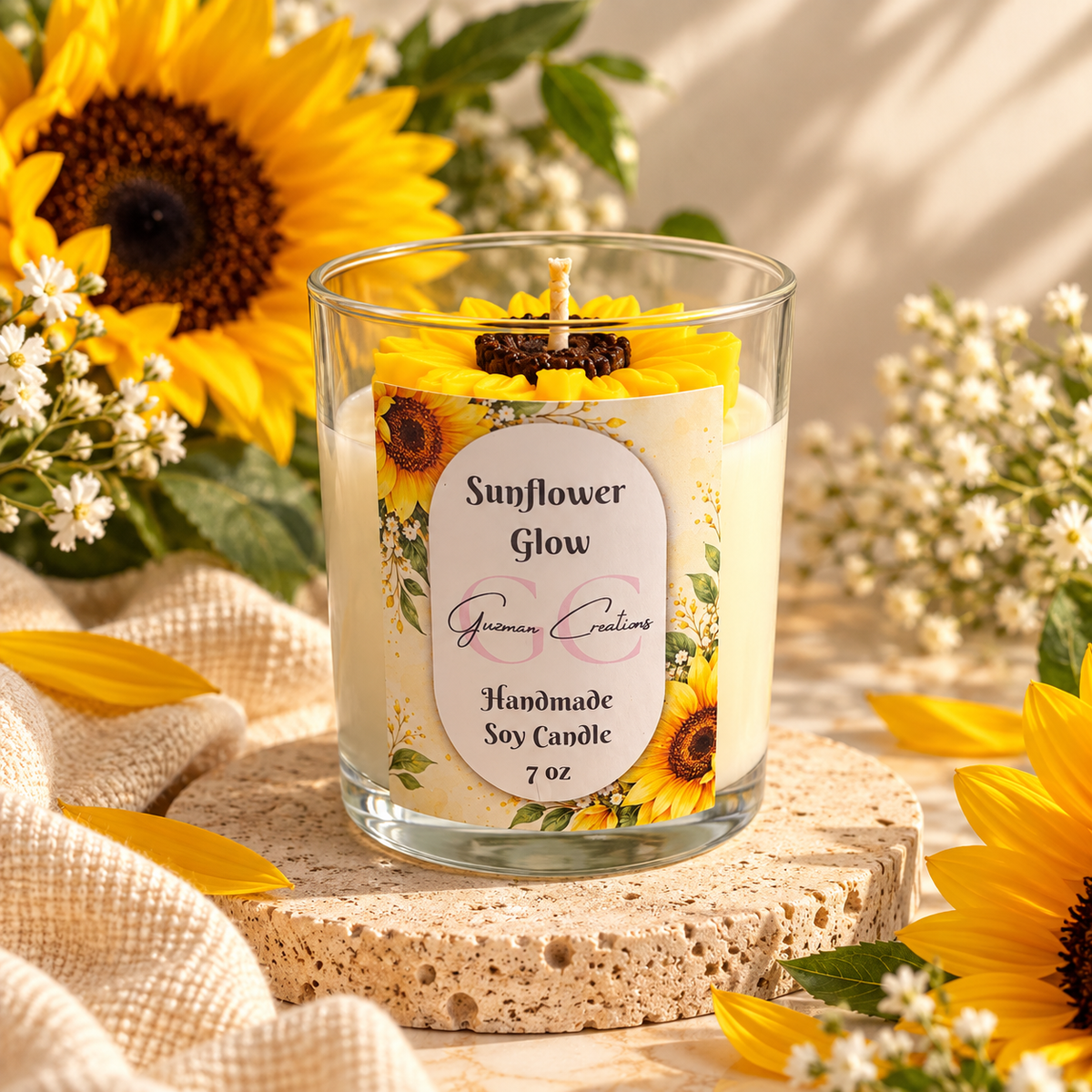 Sunflower Glow Candle