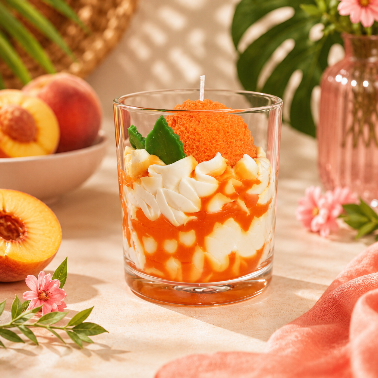 Peach Ice Cream Candle 10oz