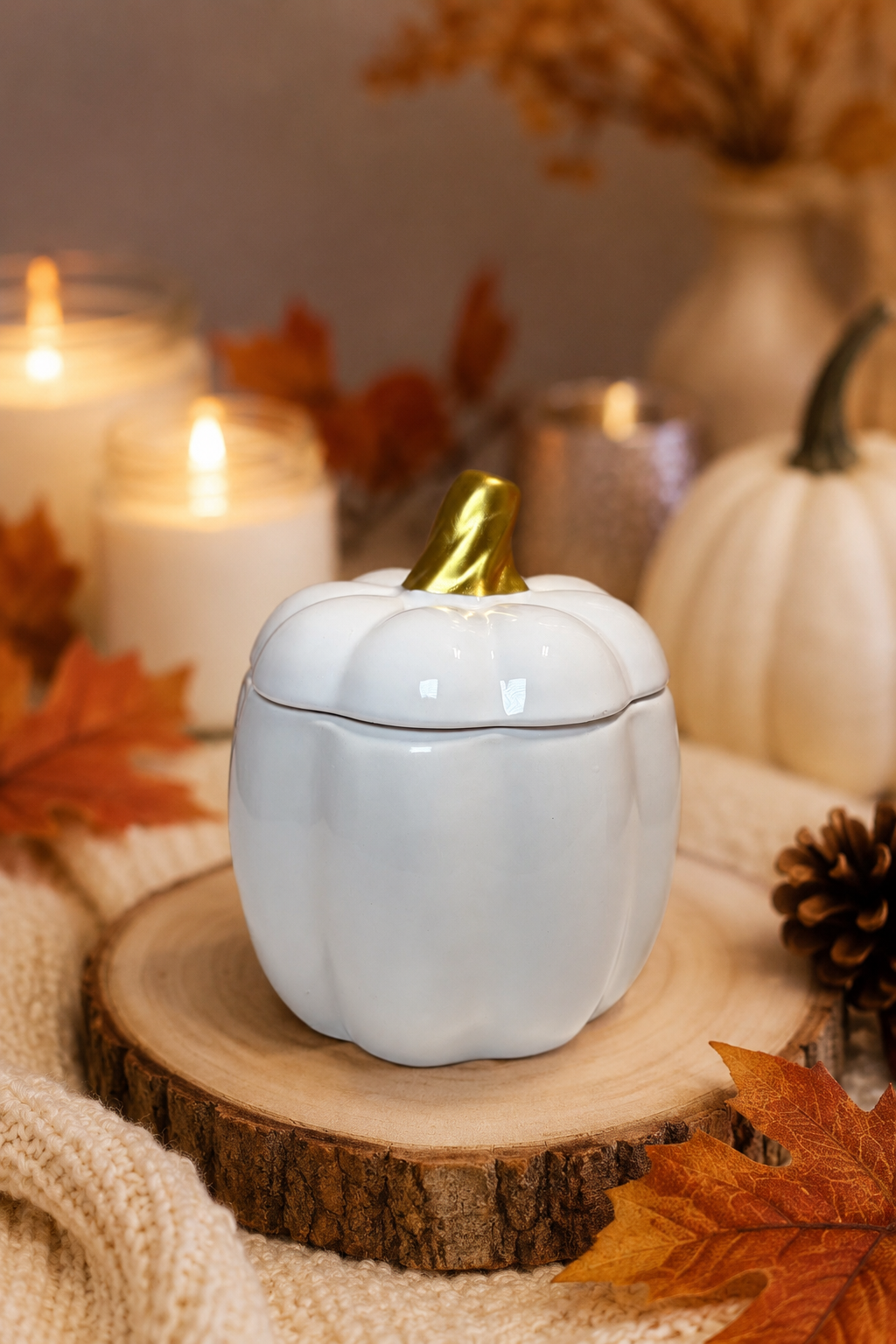 White Pumpkin Candle