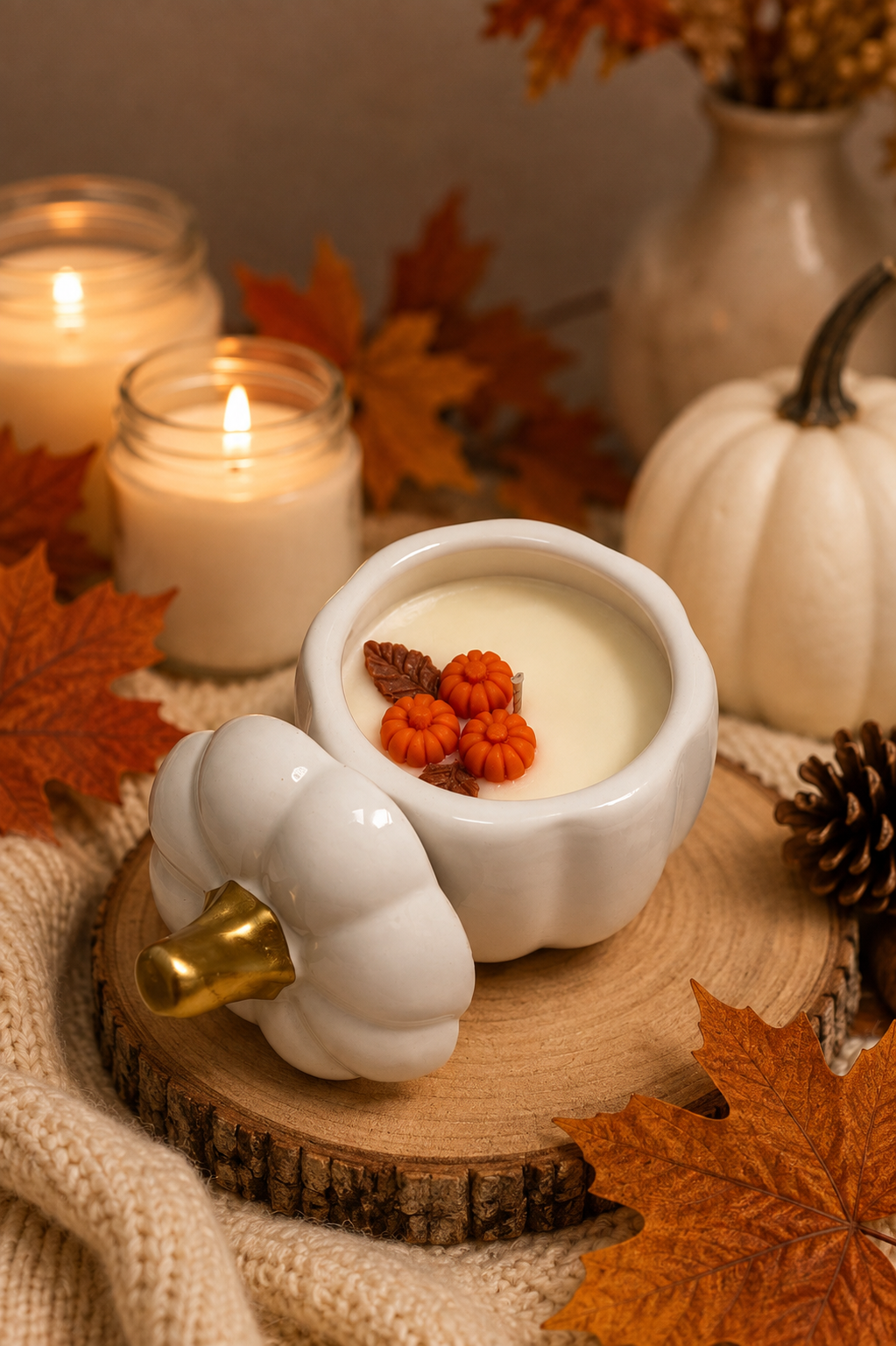 White Pumpkin Candle