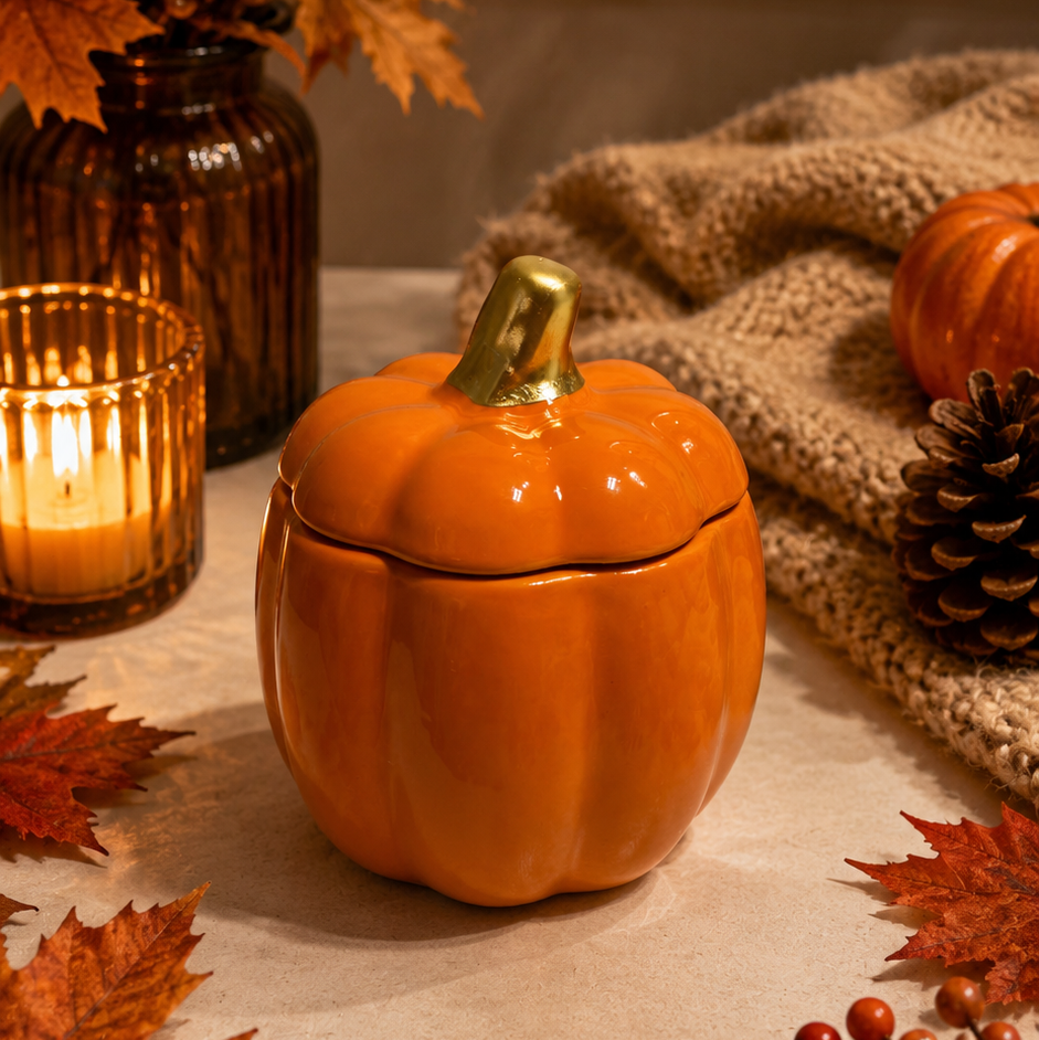 Orange Pumpkin Candle
