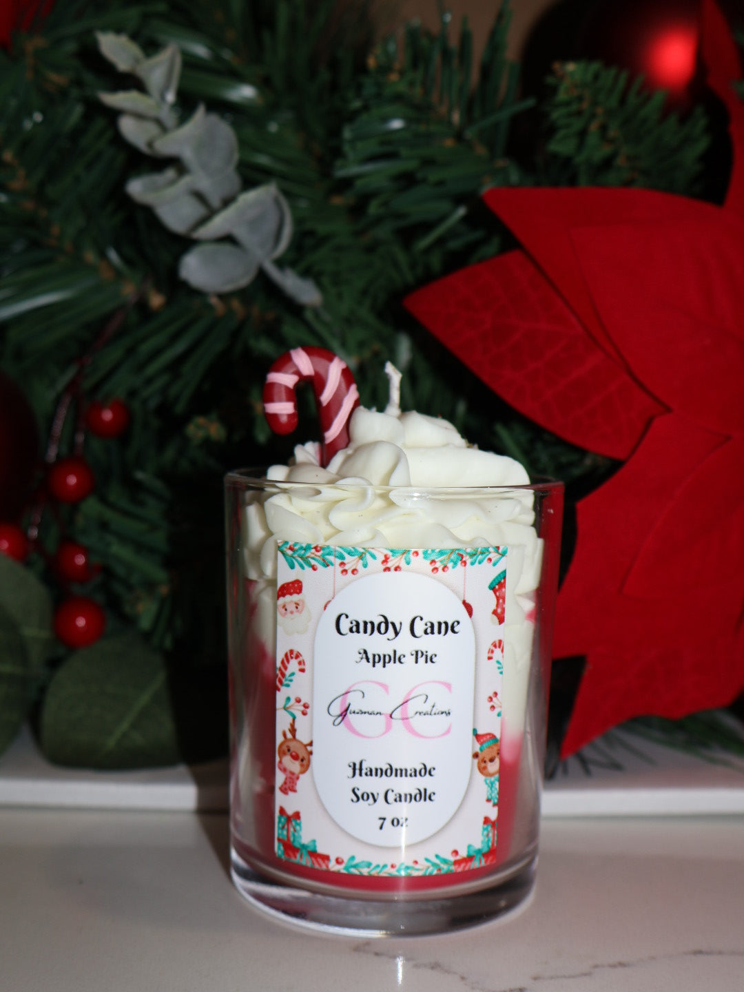 Candy Cane Candle