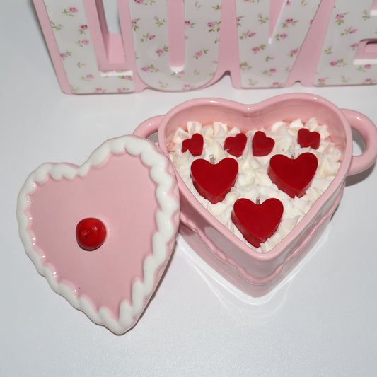 Heart Design Candle