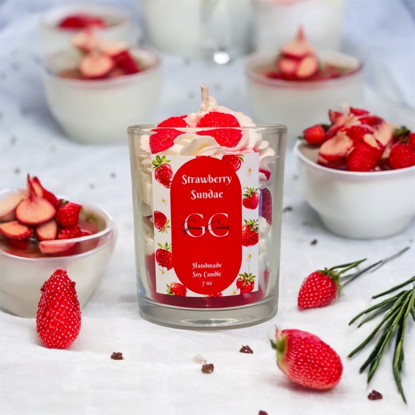 Strawberry Sundae Candle